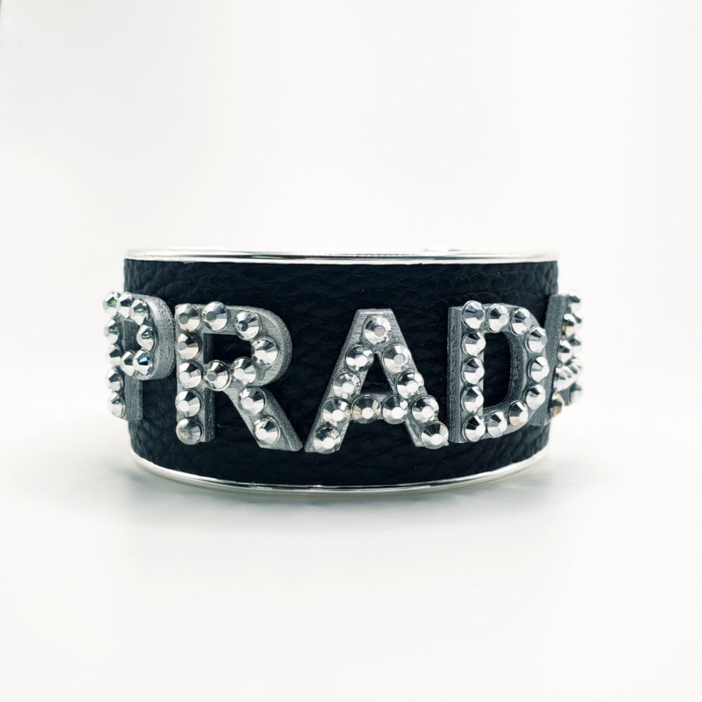 PRADA INSPIRED LETTER CUFF BRACELET