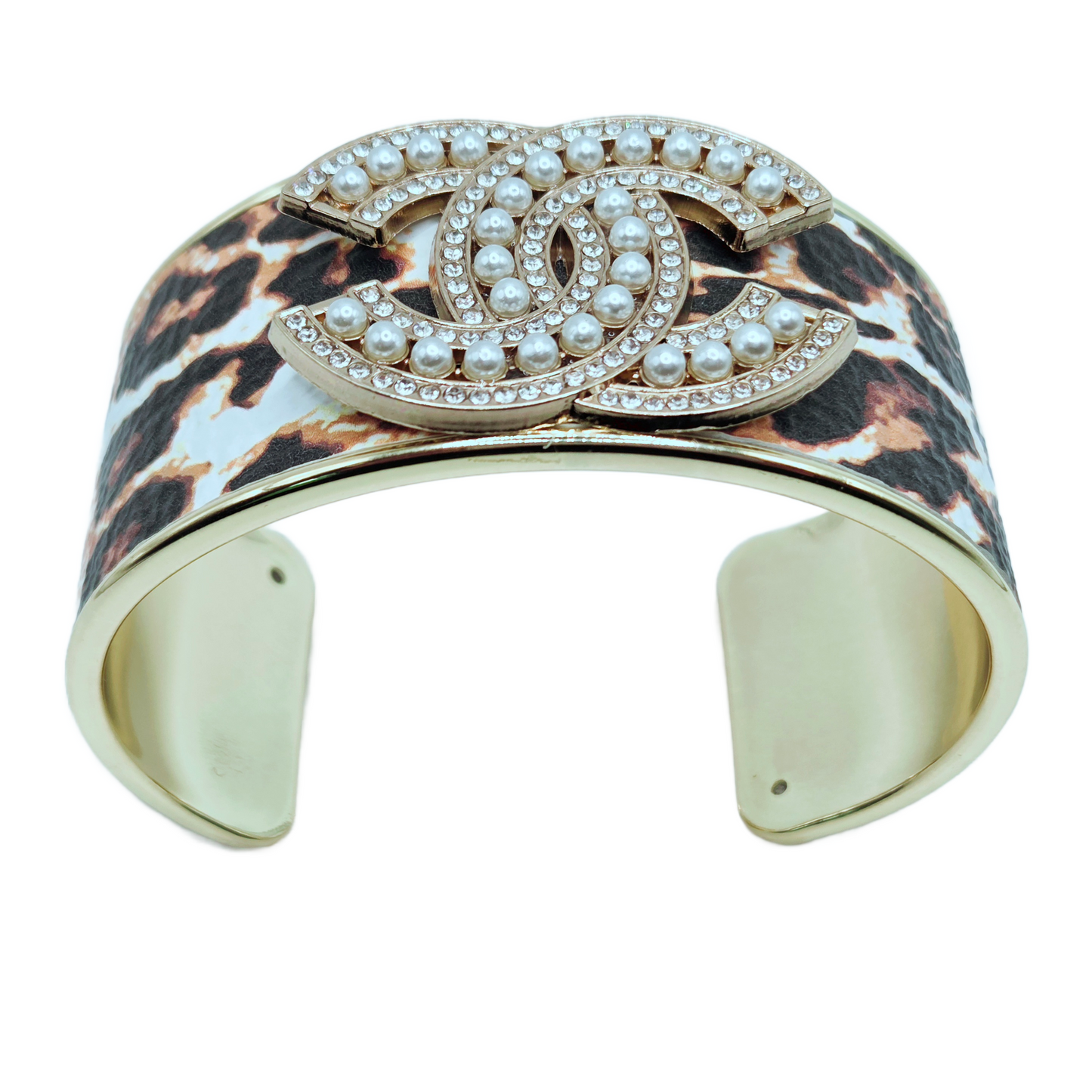 LEOPARD CC INSPIRED CUFF BRACELET