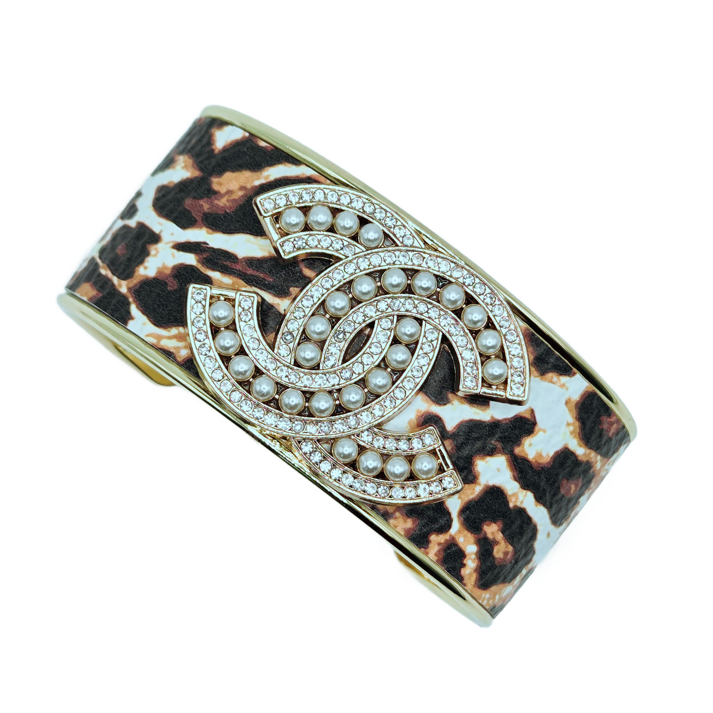 LEOPARD CC INSPIRED CUFF BRACELET