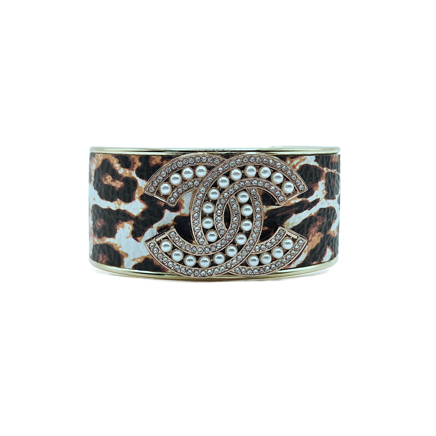 LEOPARD CC INSPIRED CUFF BRACELET