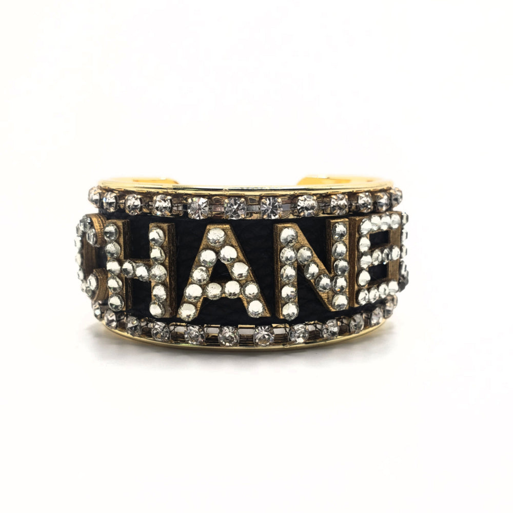 CHANEL INSPIRED LETTER CUFF BRACELET