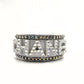 CHANEL INSPIRED AB RHINESTONE LETTER CUFF BRACELET