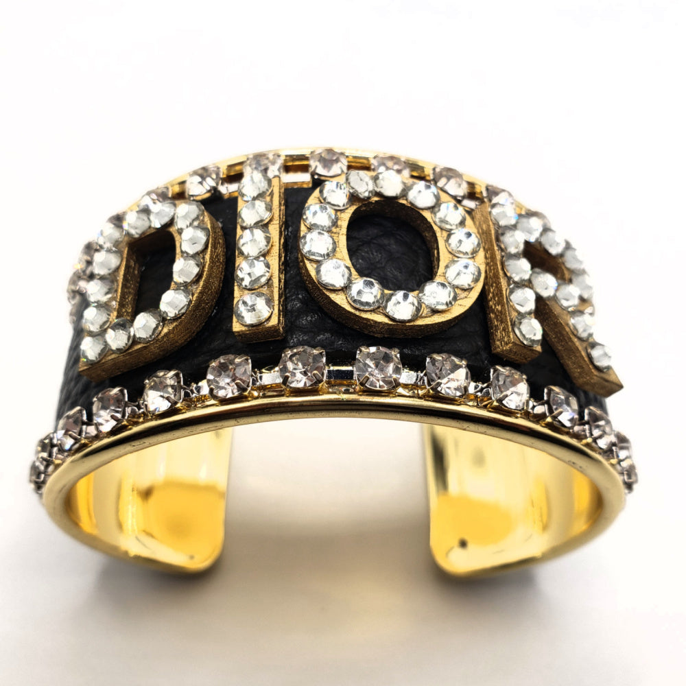 DIOR INSPIRED LETTER CUFF BRACELET