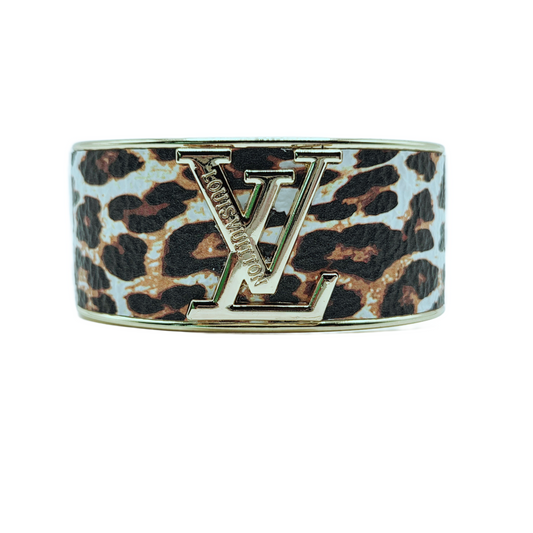 LEOPARD LV INSPIRED CUFF BRACELET