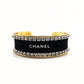 CHANEL INSPIRED GOLD RHINESTONE RIBBON BRACELET