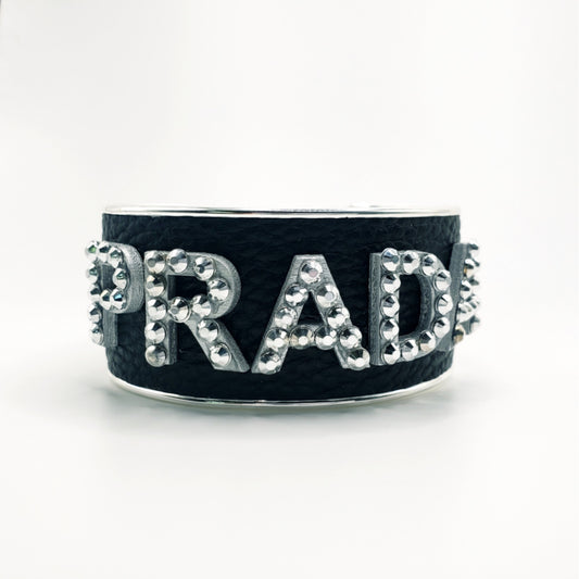 PRADA INSPIRED LETTER CUFF BRACELET