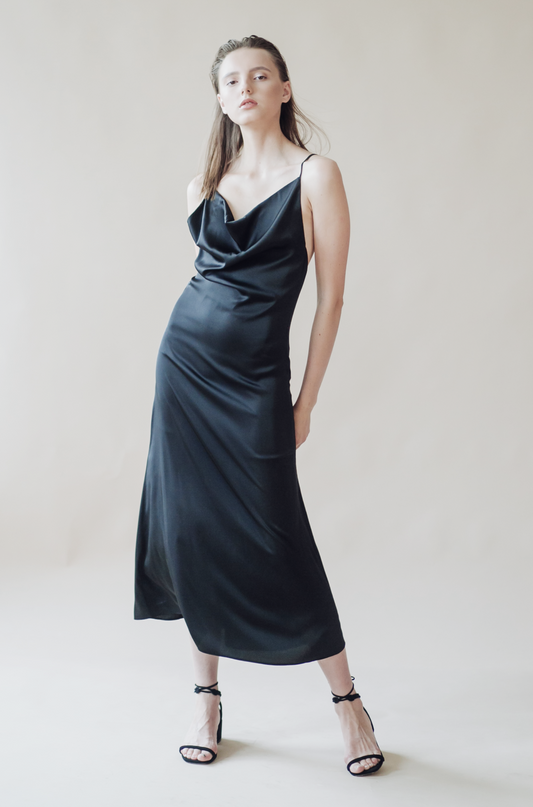 Enola Sleeveless Silky Dress